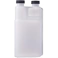 Consolidated Plastics 41394 HDPE Graduated Dispenser with Caps, 16 oz, Natural, 12 Piece