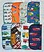 2 Ply Printed Flannel 8x8 Inches Set of 5 Zoom Zoom- Proudly Made in the USA!