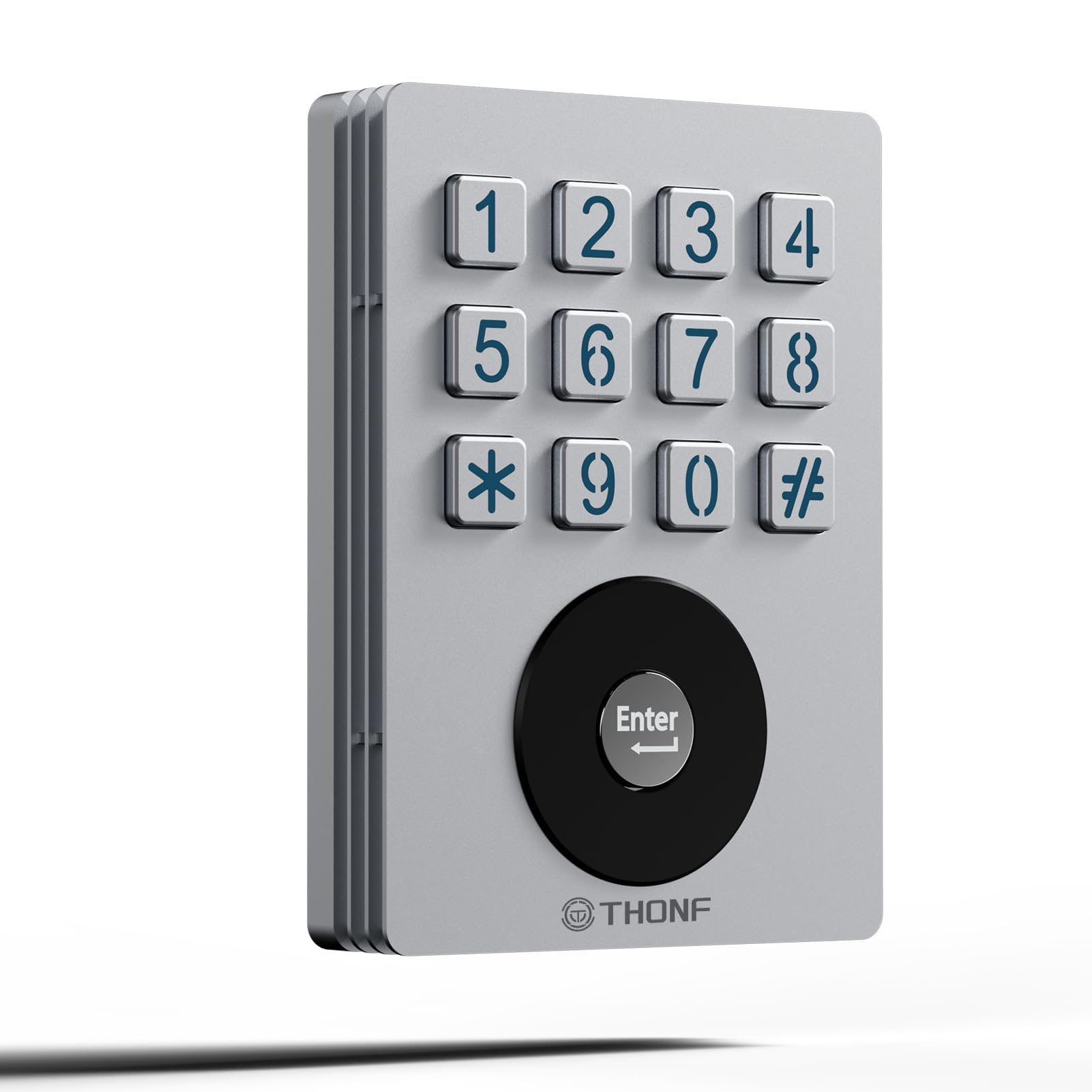 Photo 1 of Universal Garage Door Opener Wireless Keyless Keypad for LiftMaster Chamberlain Genie Craftsman Linear Wayne Dalton Openers Produced, Metal Case Keyless Garage Door Access System (Square)