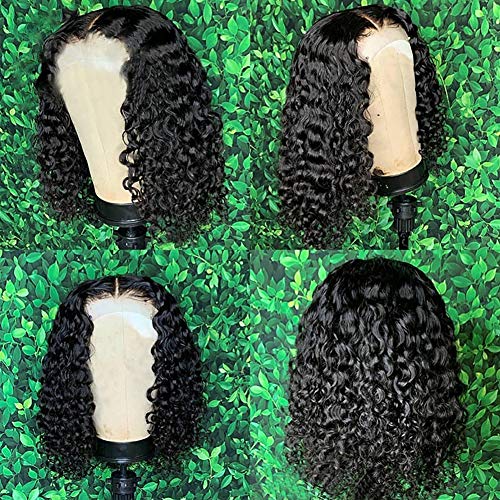 Short-Bob-Wigs-4x4-Lace-Closure-Wigs-Brazilian-Curly-Lace-Front-Wigs-Human-Hair-Jaja-Hair-Deep-Wave-Bob-Wigs-for-Black-Women-150-Density-Pre-Plucked-with-Baby-hair-12-Inch4x4-Lace-Closure