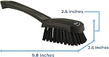 Vikan 41929 Stiff Washing Scrubbing Hand Brush Short Handle 270mm Black view 3