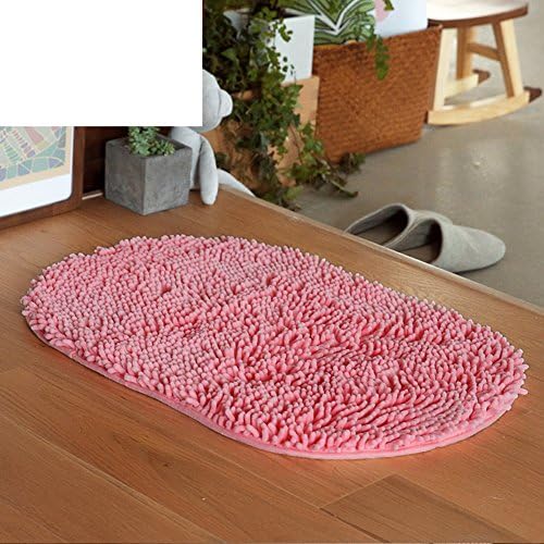 Chenille oval mat/Toilet door absorbent mats/Bathroom bathroom door/Toilet door mat-A 45x70cm(18x28inch)