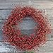Everton Red Berry Wreath 24 Inch -Gorgeous Winter Front Door Wreath Design Will Embellish Decor, Beautiful White Gift Box Included