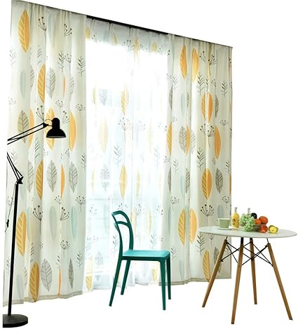 Rr Ll Curtains Nordic Fresh Style Semi Shading Living Room Curtains Simple Finished Floor To Ceiling Curtains Bedroom Bay Window Curtains Size Width 250height 270cm Curtain Amazon Co Uk Kitchen Home