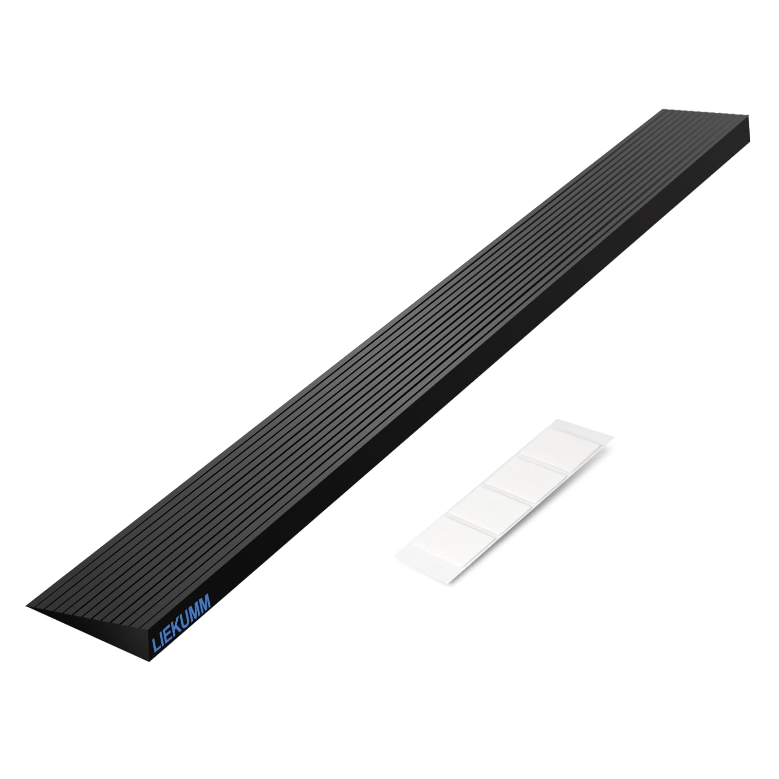 LIEKUMM 2.5 cm Rise Wheelchair Ramp, 650 kg Load Capacity Non-Slip Threshold Ramp, Ramps for Mobility Scooters, Strollers, Electric Wheelchairs, Doorways, Driveways, Steps, Kerbs, Small Ramp