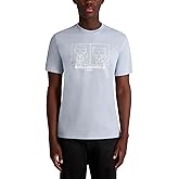 Karl Lagerfeld Mens Short Sleeve Crewneck Karl Choupette Graphic T-Shirt