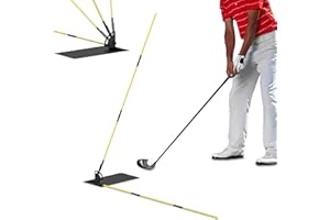 Asyxstar Golf Alignment Sticks - Golf Sticks Alignment Aid Golf Alignment Rods for Aiming, Putting, Full Swing Trainer, Posture Corrector Golf Training aid with Clear Tube Case