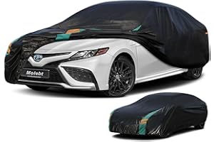 Molebt Car Cover Waterproof All Weather for Automobiles, Outdoor Full Exterior Covers for Sedans (Length: 186"-193") Rain Winter Sun Protection. Universal Fit for Toyota Camry, Honda Accord, etc.
