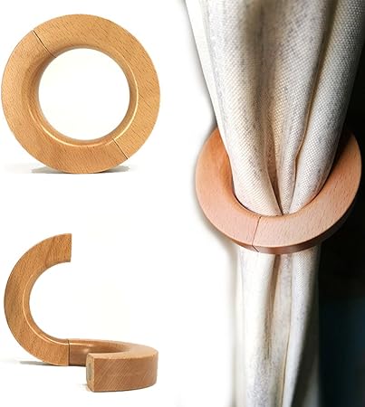Amazon Com Nice Purchase 2 Pcs Wooden Curtain Tiebacks Holdbacks