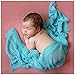 JLIKA Newborn Baby Photography Photo Prop Stretch Wrap - 28 Colors to Choose from (Ocean Blue)