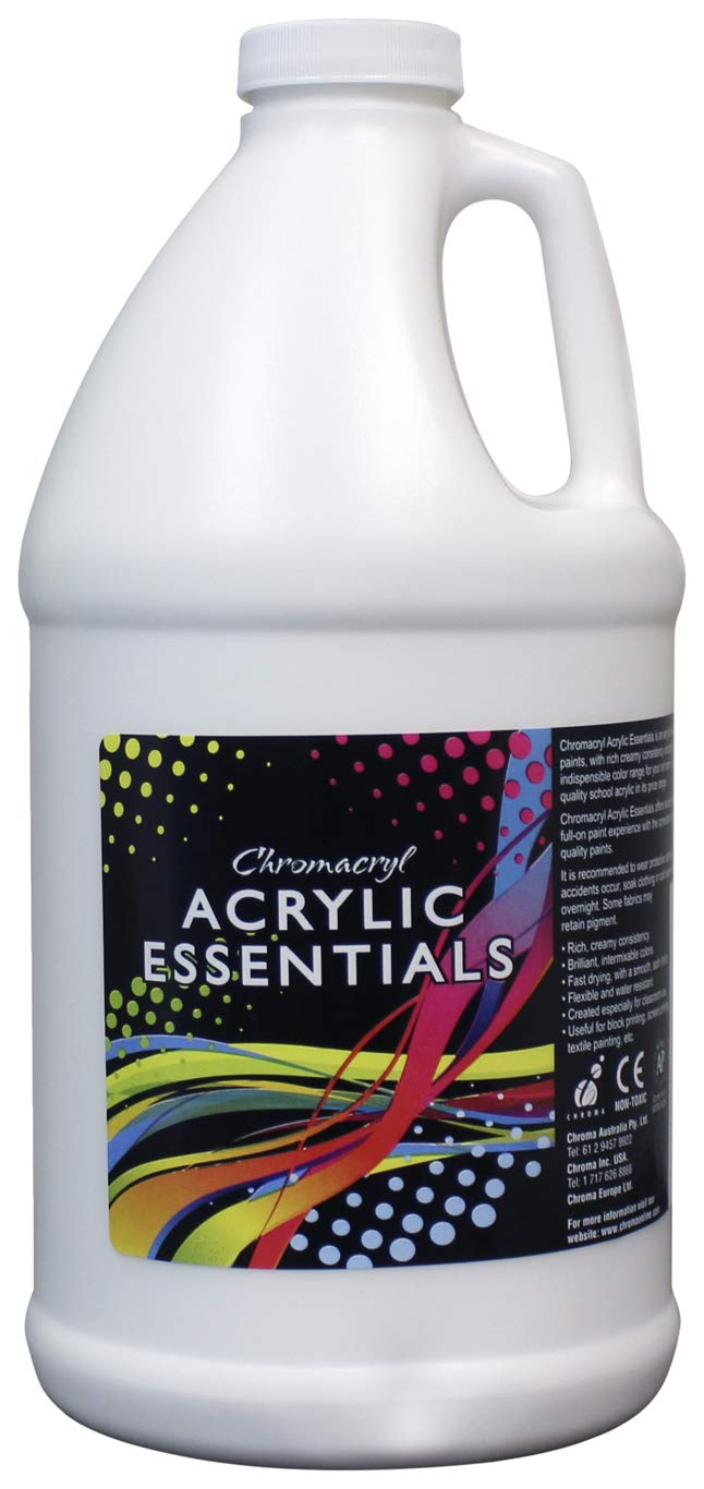 Chroma Acrylic Essential, 1/2 Gallon, Block Out White