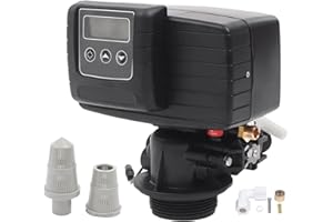 Qrooviiy Whole House Water Softener Valve 48,000 Grains,High Performance Automatic Digital Metered Control Head,Reduces Hardn