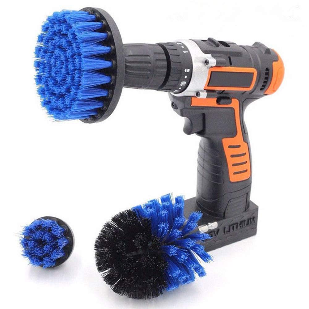 3Pack Drill Brush Cleaning Brushes set,Multipurpose Power Scrubber Brush Cleaning Kit,for Cleaning Bathrooms, Tile, Grout, Kitchen and Car wheels
