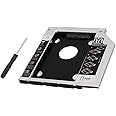 Padarsey 2nd HDD SSD Hard Drive Caddy Tray Replacement for MacBook Pro 13/15/17 inch A1278 A1286 A1297 2008 2009 2010 2011 2012 Internal Laptop CD/DVD-ROM Optical SuperDrive Adapter to 2.5 Inch 9.5MM