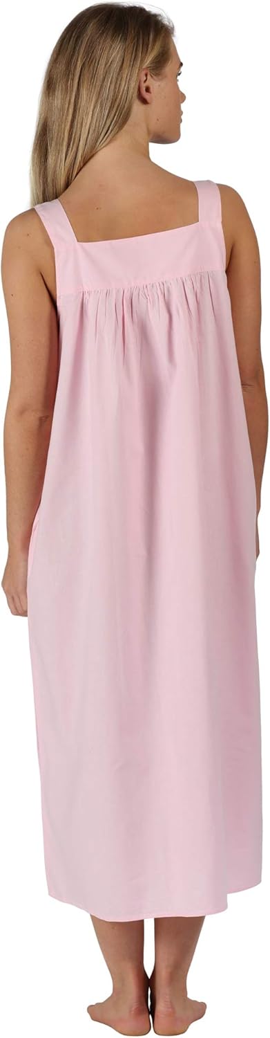 The 1 for U Nightgown 100% Cotton Sleeveless + Pockets Meghan at  Women’s Clothing store
