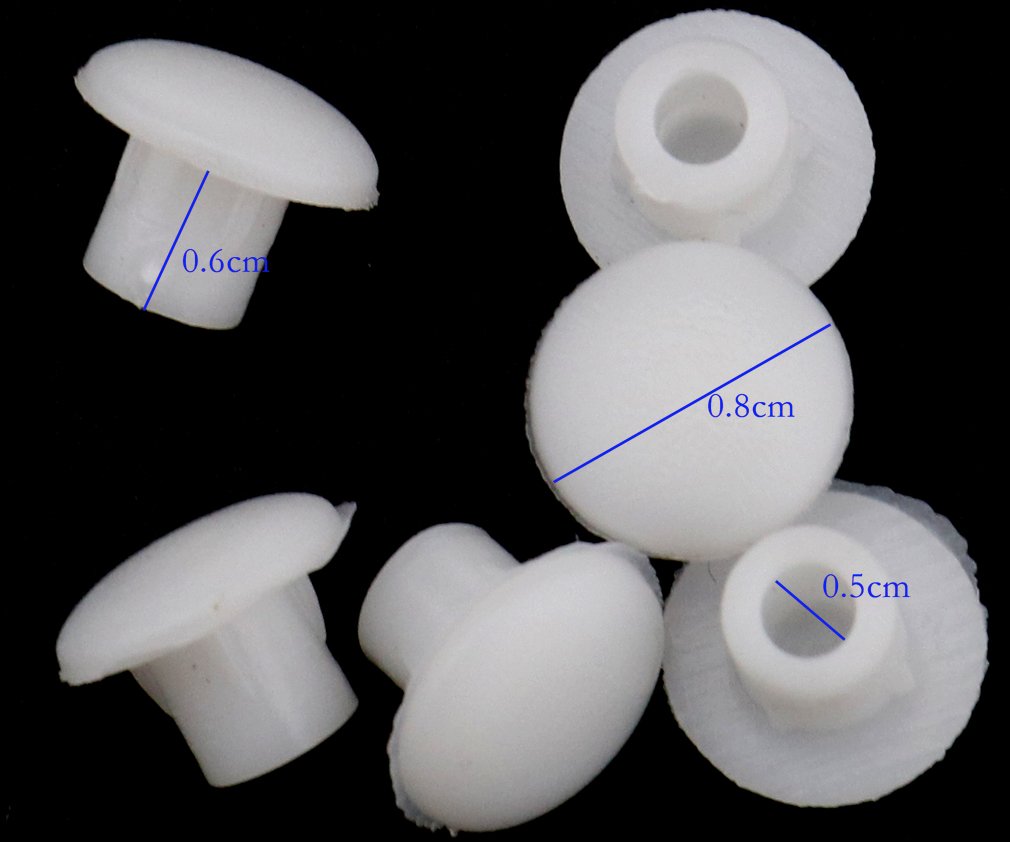 250 x 5mm Kitchen Cupboard Shelf Hole Blanking Drilling Cover