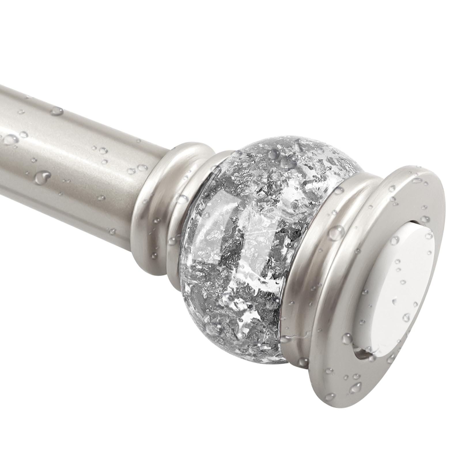 Photo 1 of **UNTESTED**
JZKaspar Shower Curtain Rod 27 to 60 Inch,1 Inch Diameter Shower Rod for Bathroom, No Drilling Tension Curtain Rod for Window, Adjustable Spring Tension Rod,No Drilling ?No Rust,Silver