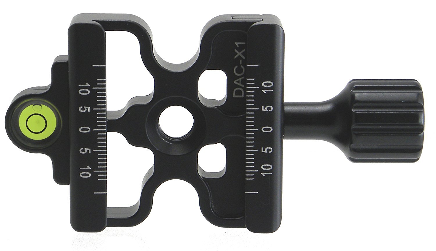 Desmond Skeleton Clamp DAC-X1 50mm QR Lightweight w Bubble Level 3/8" w 1/4" Adapter Arca Compatible for Tripod Head