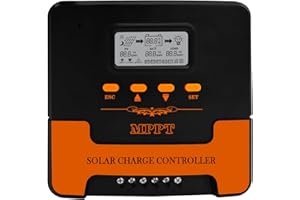 LAIRTPOW 40A MPPT Solar Charge Controller: 12V/24V DC Output, Dual USB, for Multiple Batteries (LiFePO4, AGM, Sealed Gel, Flooded Lithium) & 18 - 100V Panels, APP WiFi Control