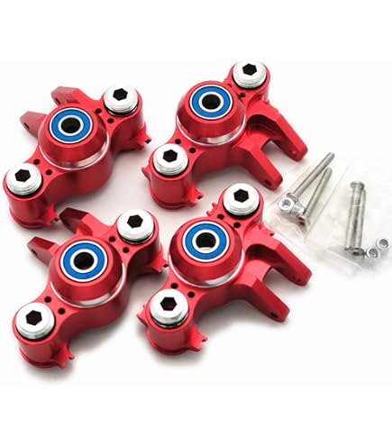 GPM Blue Aluminum Rear Upper Suspension Arm Set (10pc) For Traxxas E-Revo 2.0