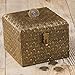 Rusticity® Wood Piggy Bank for Kids and Adults - Brass Coated | Handmade | (4x4) in