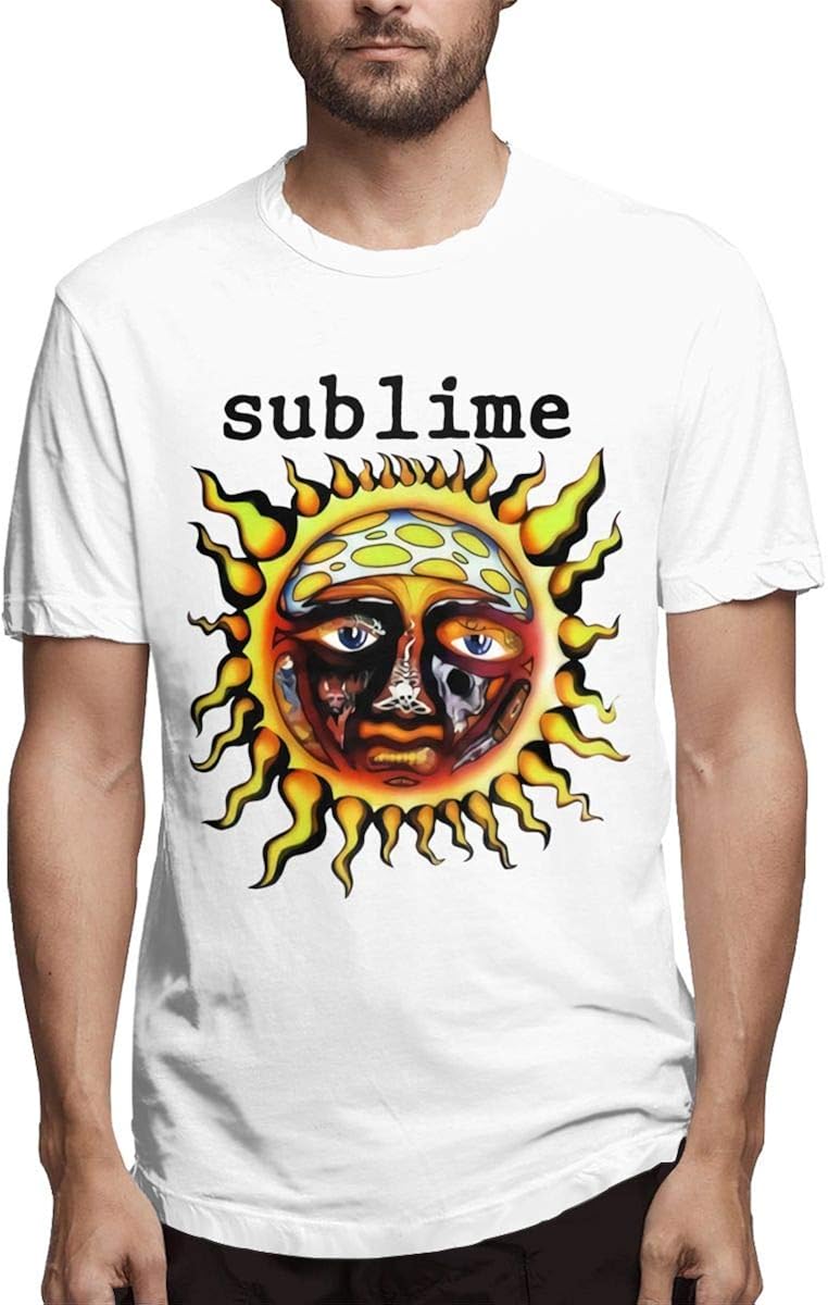 Amazon.com: 1538 Mens Funny Sublime Theme Tshirt 6X-Large White: Clothing