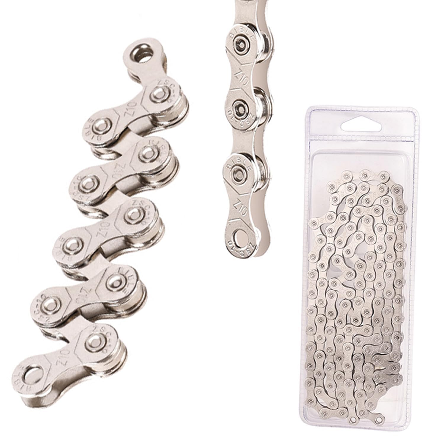 Kjzeex Bike Chain, Single 10 Speed Bike Chain, Bicycle Chain, Chain, High-Strength for Road,Mountain Biking, Racing, Cycling