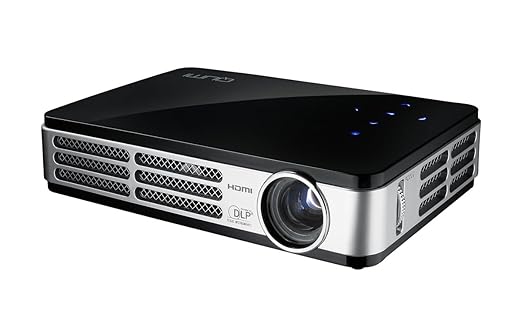 Vivitek LED Projector Qumi Q5 WXGA (1280 x 600) 500 Lumens(ANSI) 30,000 Hours lamp Bright & Lightweight HD Pocket Projector(Pico Projector)