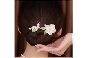 TAKEBERNY Ins Style Elegant Lazy Hair Curler, Crystal Hair Bun Maker, French Twist Hairstyle Bun Hair Accessories