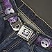 Buckle-Down Seatbelt Belt - Jack Expressions/Ghosts in Cemetery Purples/Grays/White - 1.5