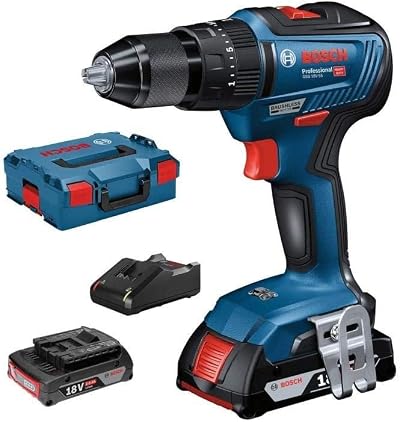 Bosch Professional 18V GSB 18V-55 Drill Driver with 2x 2.0Ah Batteries L-BOXX