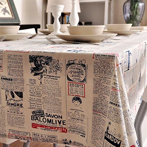 English-language newspaper/ table/ table cloth/ table/ coffee table cover towel-B 140x160cm(55x63inch)
