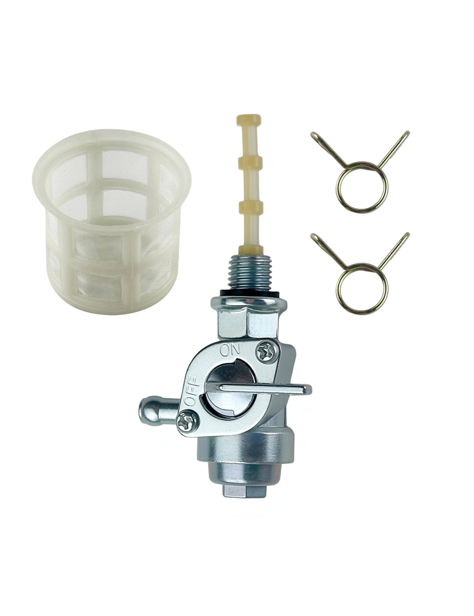 Photo 1 of YAMAKATO Generator Petcock Fuel Tank Shut Off Valve Gas Switch 310574GS for Champion Generac 310573GS 193272GS 204743GS All Power Briggs and Stratton etc., M10X1.25mm