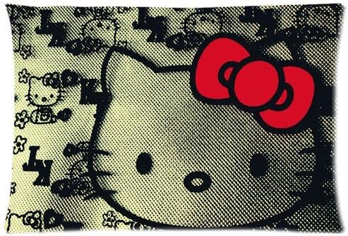 Japan Anime Cartoon Cute Hello Kitty Girly (print) Custom Student Pillowcase DIY Pillowslips Roomy in Size 16 x 24 Inch