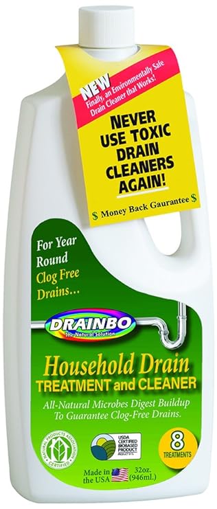 Drainbo Household Drain Treatment And Cleaner 32 Ounce