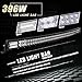 LED Light Bar, YITAMOTOR 396W 5D 52 inch Curved Light Bar Spot Flood Light Bar Wiring Harness Compatible for SUV ATV UTV Truck Pickup Tractor Boat 4WD 4X4 Off road Light Fog Driving Light, 40,000lm