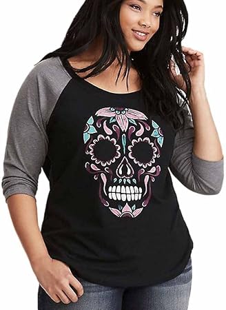 Amazon Maladaレディーススカルプリントoネック野球tシャツカジュアル印刷ブラウスファッショントップス Xl 17w ブラック ベビー用ボール おもちゃ Amazon Maladaレディーススカルプリントoネック野球tシャツカジュアル印刷ブラウスファッショントップス Xl 17w ブラック ベビー用ボール おもちゃ