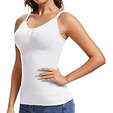 JOYSHAPER Shapewear Camisole for Tummy Control Shapewear with Built in Bra Padded Tank Top V Neck Cami Shaper