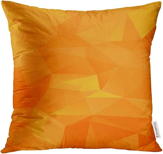 Amazon Com Vanmi Throw Pillow Cover Yellow Triangle Shades Of