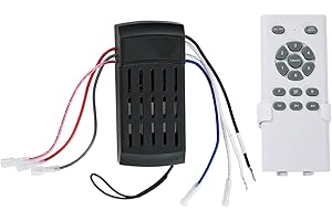 Ceiling Fan Remote Control Kit, Only for Forrovenco 60 Inch 3-Blade Ceiling Fans with Lights, Remote Control and Receiver Kit, Replacement Parts with 6 Speeds, 3 Lights, Summer and Winter Modes, 60in