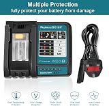 Powarobor Fast Charger for Makita 14.4V-18V Li-ion BL1815 BL1830 BL1840 BL1850 view 2