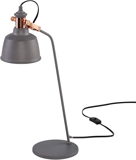 rose gold and grey lamp shade