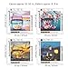 HaiMay 4 Pack DIY 5D Diamond Painting by Number Kits Full Drill Embroidery Pictures Arts Craft for Home Wall Decoration, Four Seasons Cup (9.8 X 9.8 inch)