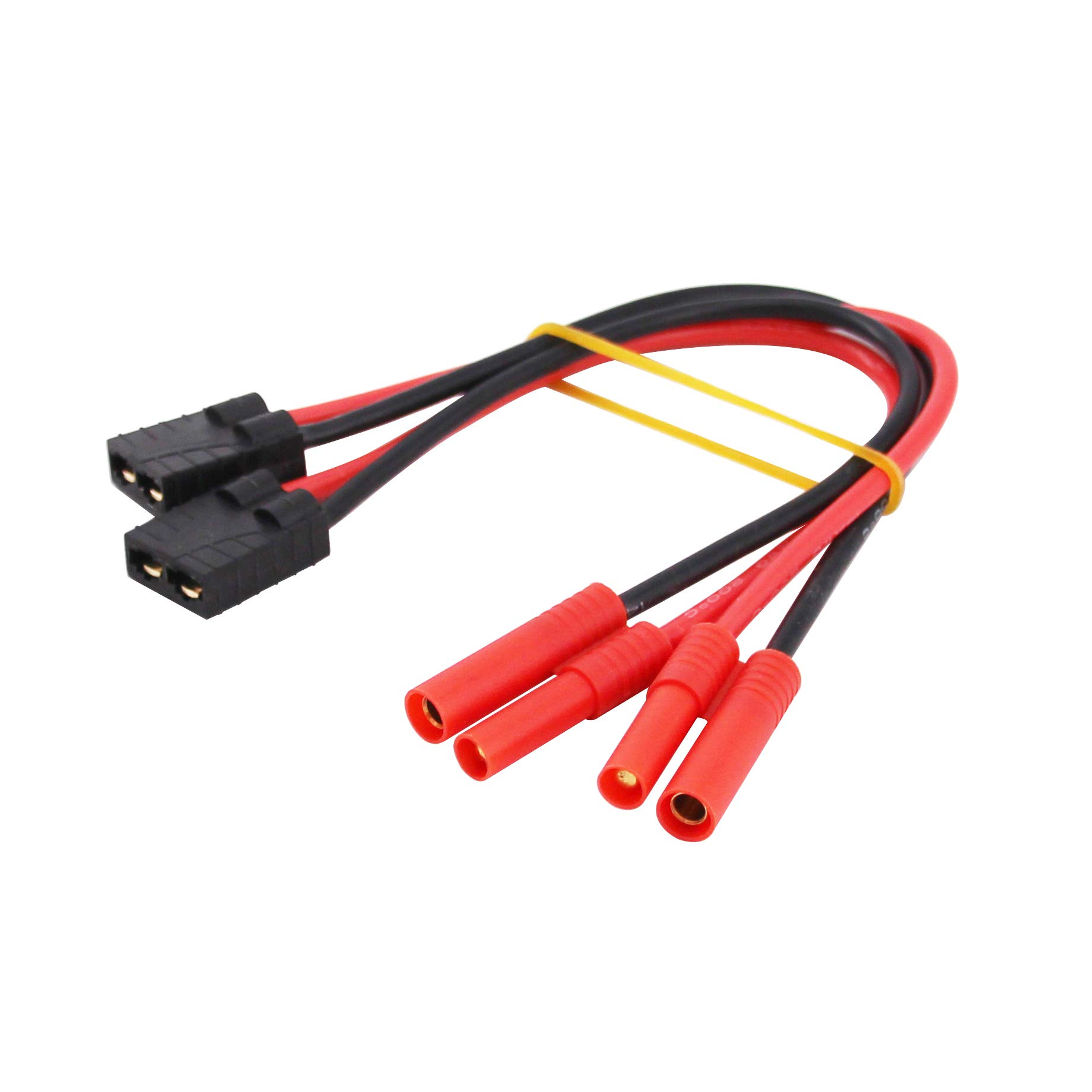 BDHI 2pcs ID Charger Adapter: Traxxas Female to HXT 4mm LiPo TRX TRA2970 TRA2972(B134-2)