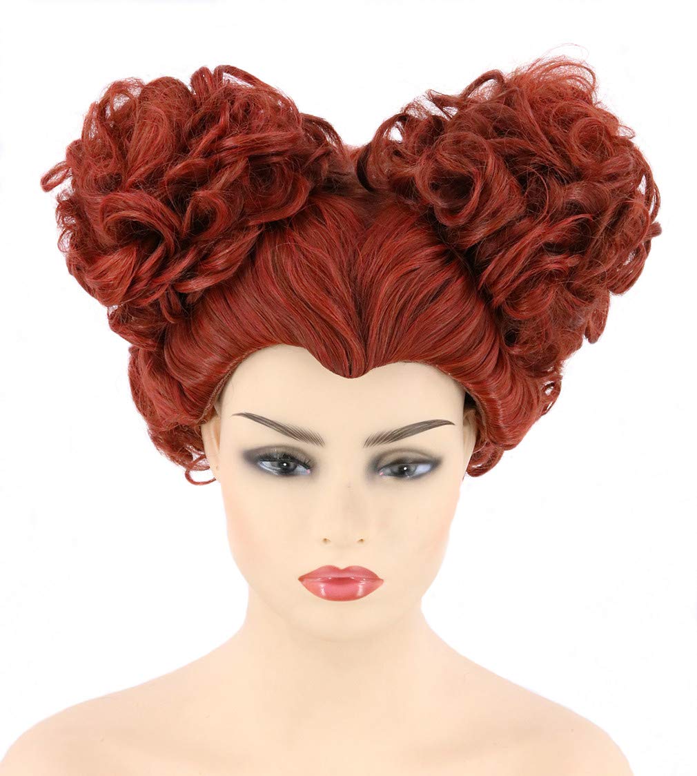 LeMarnia Women or Girls Sanderson Wig Red Brown Halloween Witch Costume Cosplay Wig — image 1