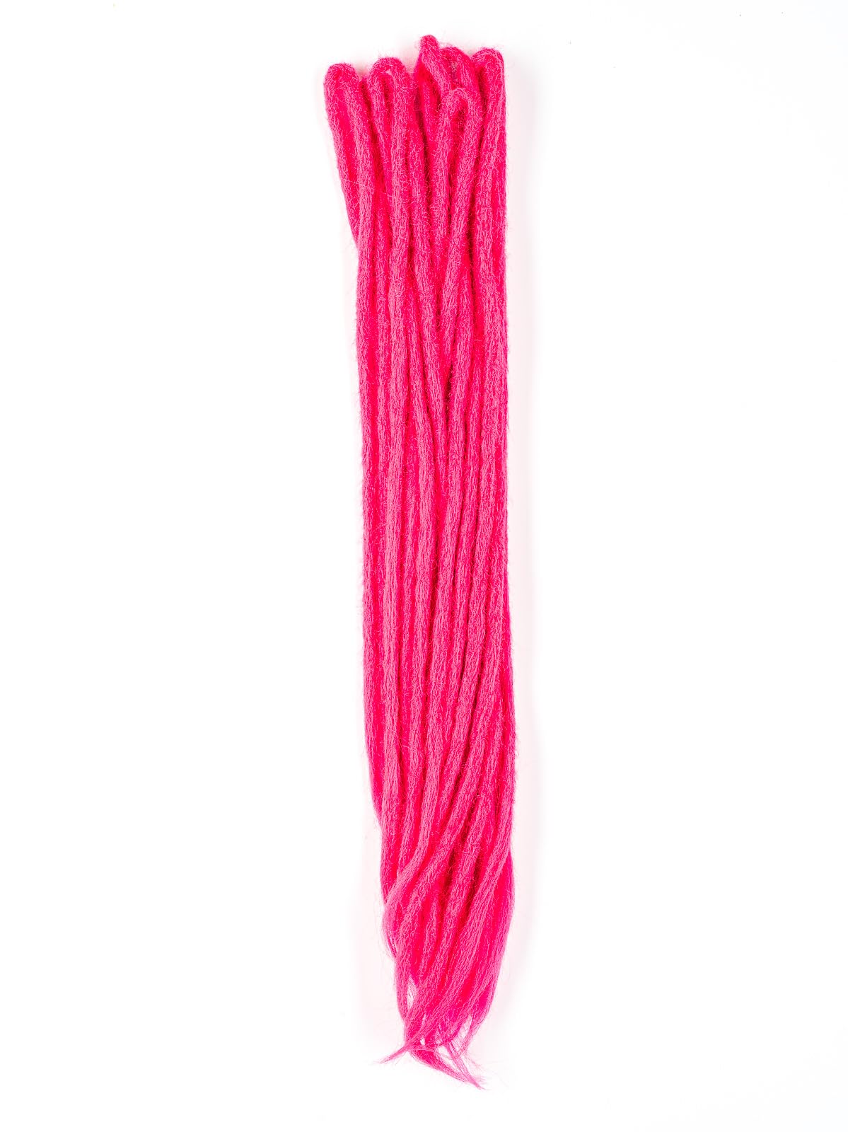 DreadLab - Double Ended Synthetic Dreadlocks (Pack of 10) Crochet Extensions (Pink Crochet)