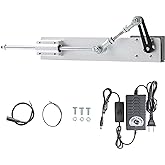 JQDML Upgrade Reciprocating Linear Actuator High Torque 40 lbs, 24V, 120rpm | 1.18"-6" Adjustable Stroke, with On/Off Speed Controller, Perfect for Small Automation &amp; DIY Holiday Motion Decor