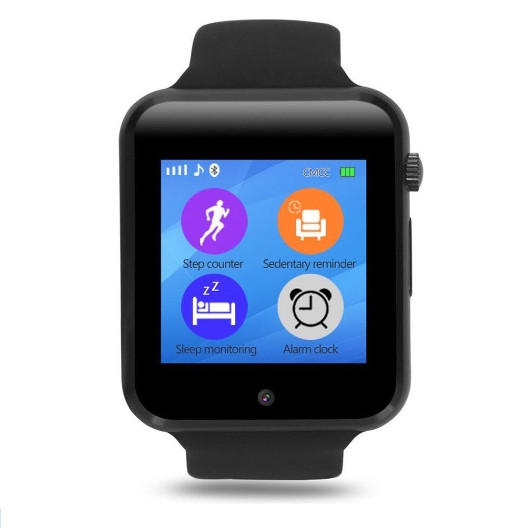 Smart Watch,OURSPOP G1 Bluetooth Touch Screen SmartWatch Unlock Cell Phone SIM 2G GSM With Camera Sleep Monitor,Push Message,Anti lost etc for Men Women Kids Boys Girls