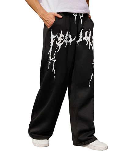 Amazon.com: Verdusa Men's Graphic Street Wear Sweatpants Hip Hop
