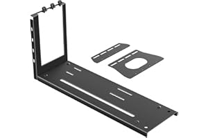 3 Slot Vertical GPU Card Mount Metal Stand Graphics Card Holder Bracket for Professional Use and Cooling Metal GPU